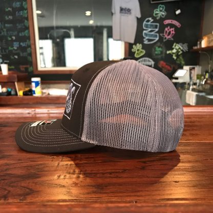 Trucker Hat black panel side view